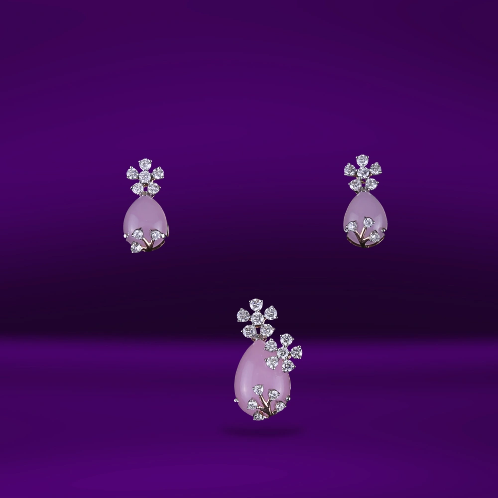 Diamond Pendant Set